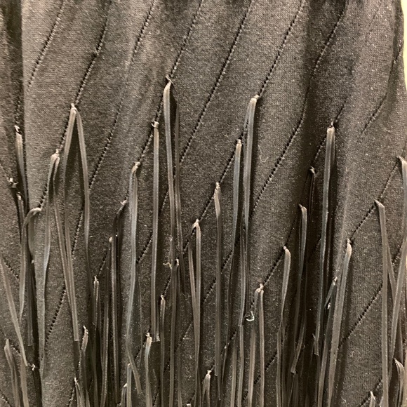 Tricotto black fringe dress - Picture 2 of 4